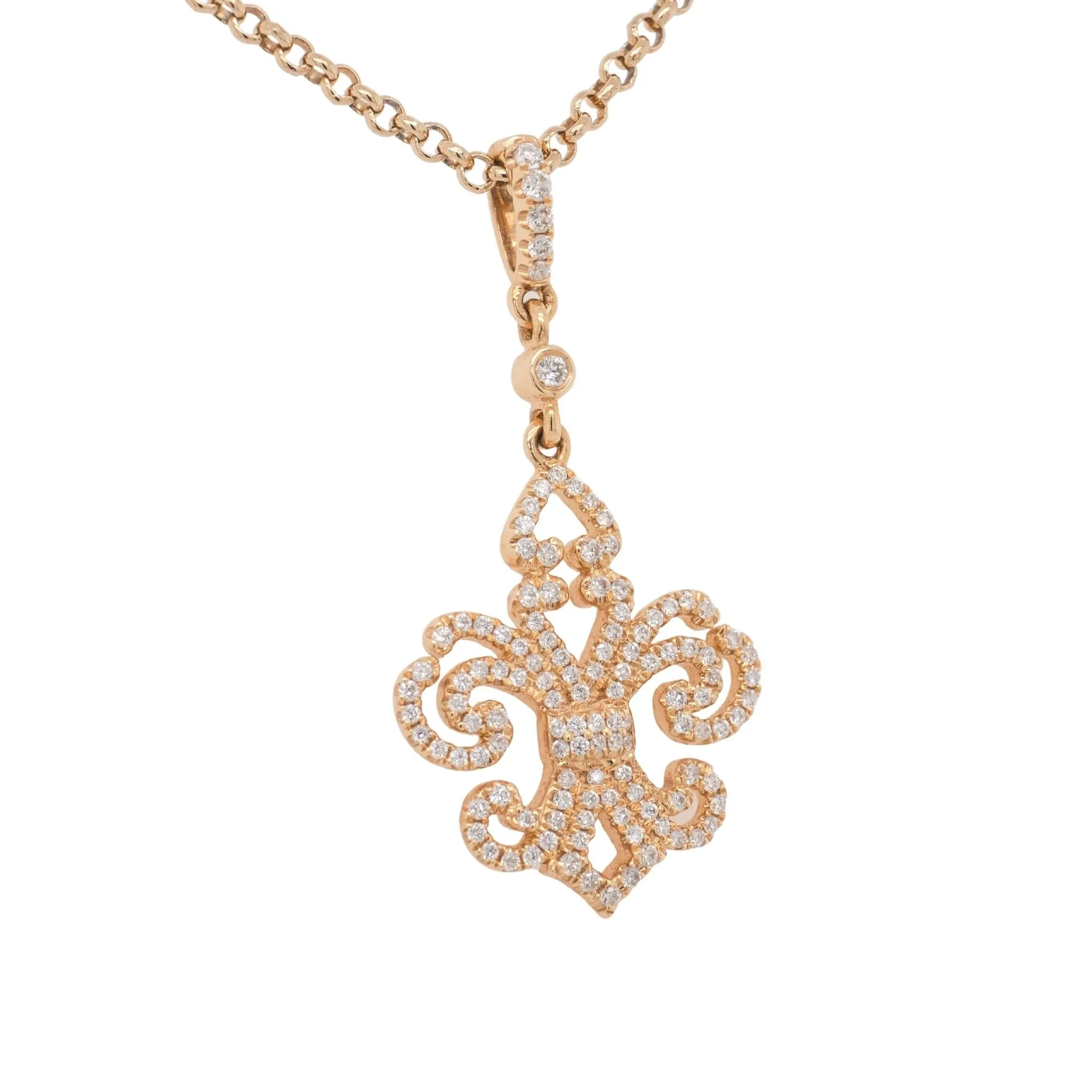 0.36 Carat Diamond Pendant in 14k Yellow Gold