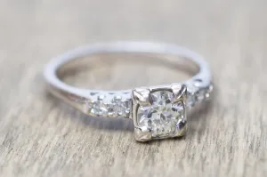 0.75CTW DIAMOND ENGAGEMENT RING