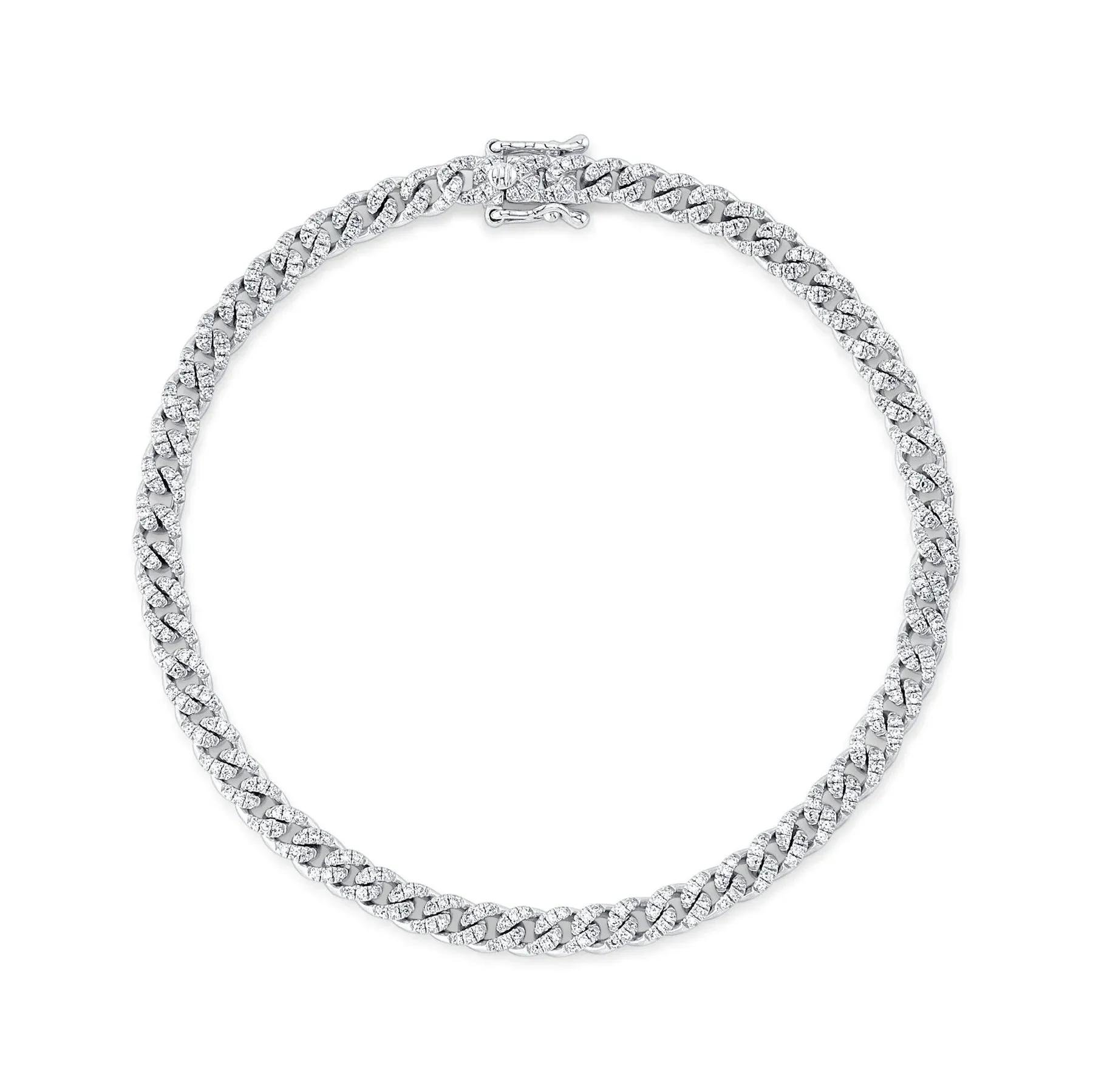 0.84ctw Diamond Link Bracelet