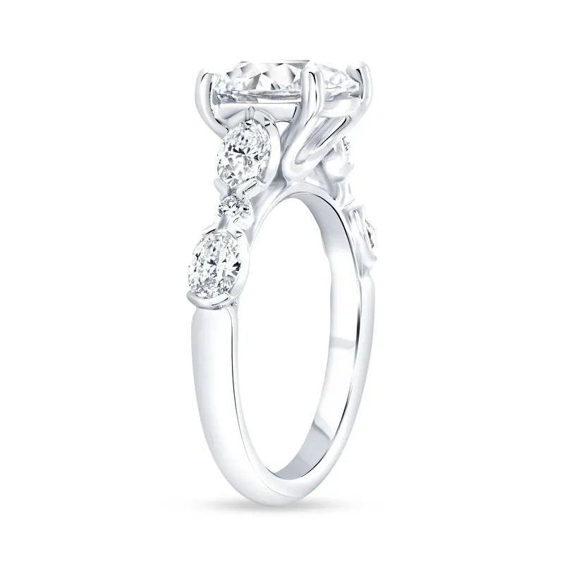 0.93ctw Round Engagement Ring