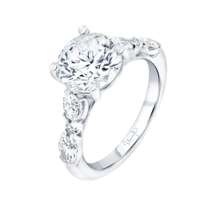 0.93ctw Round Engagement Ring