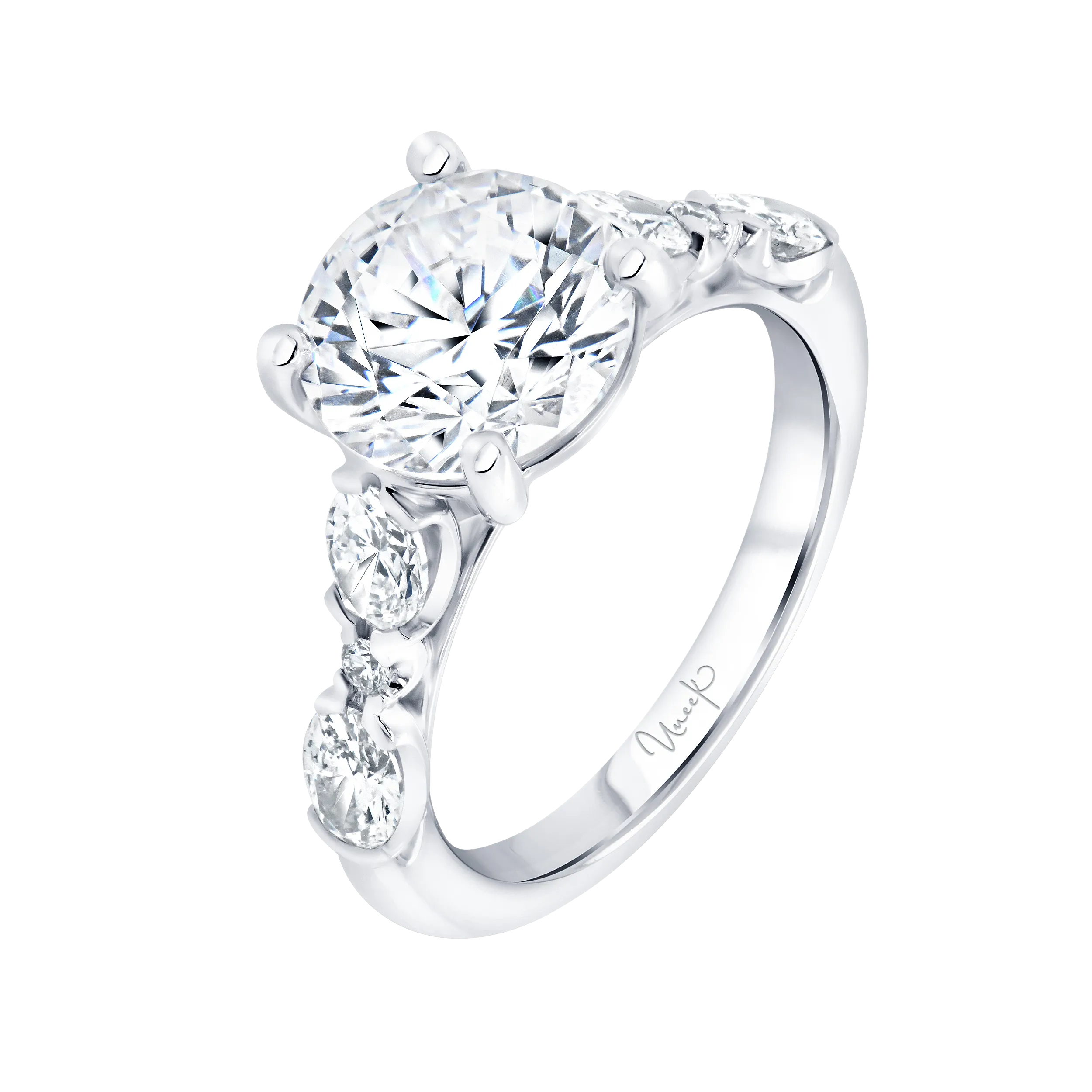 0.93ctw Round Engagement Ring