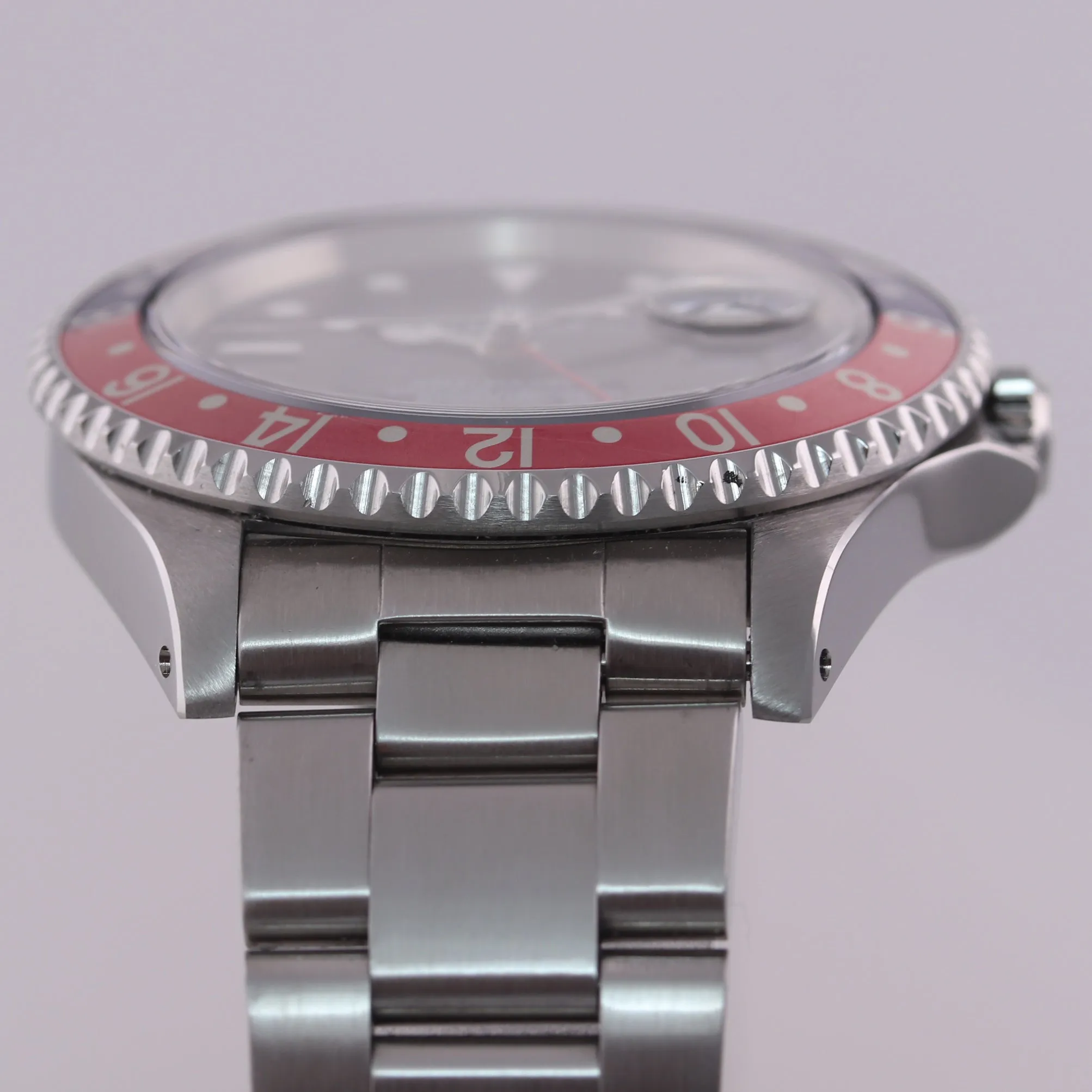1 OWNER PAPERS Rolex GMT-Master TRITIUM Pepsi Blue Red Steel 16700 Watch Box