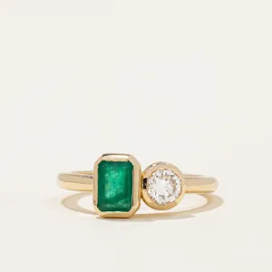 100 Ways' Emerald & Diamond Ring | 0.74ct, 0.37ct | SZ 6.75 |
