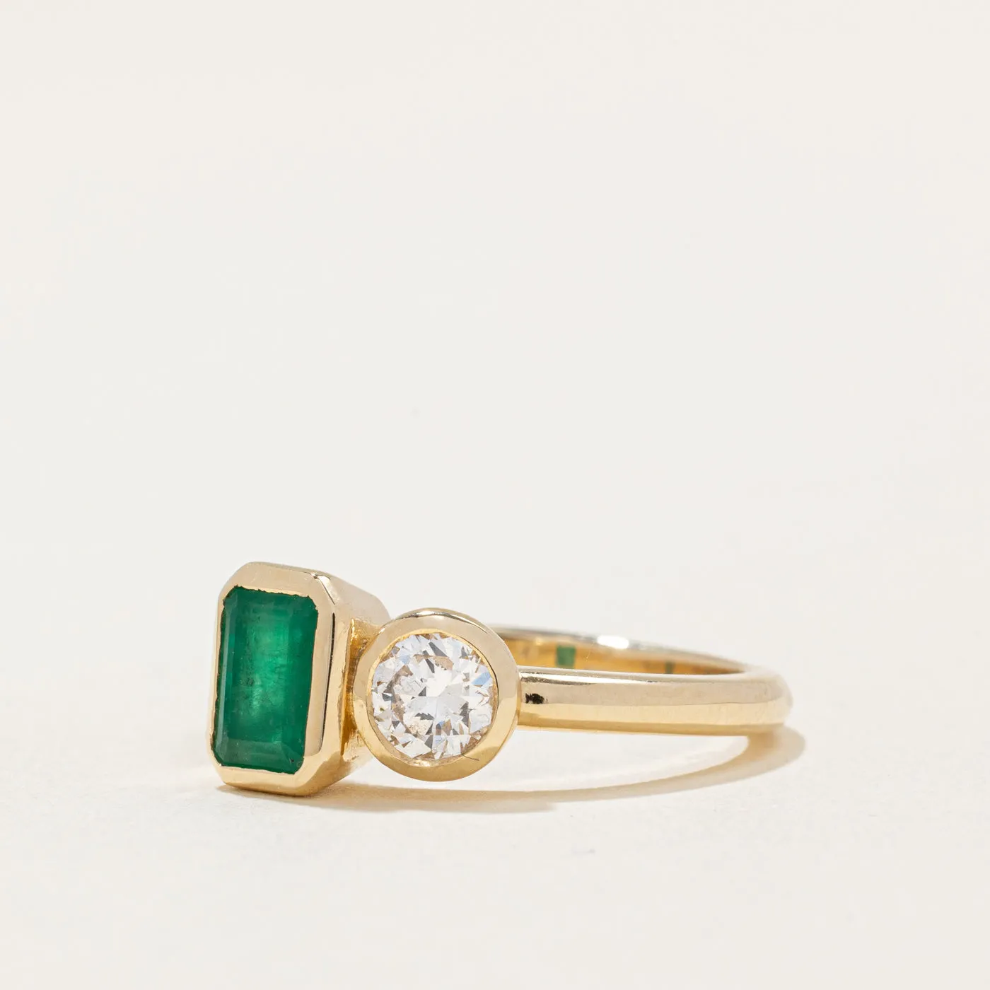 100 Ways' Emerald & Diamond Ring | 0.74ct, 0.37ct | SZ 6.75 |