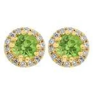 10K 2.0ct-Diamond Cluster Earrings
