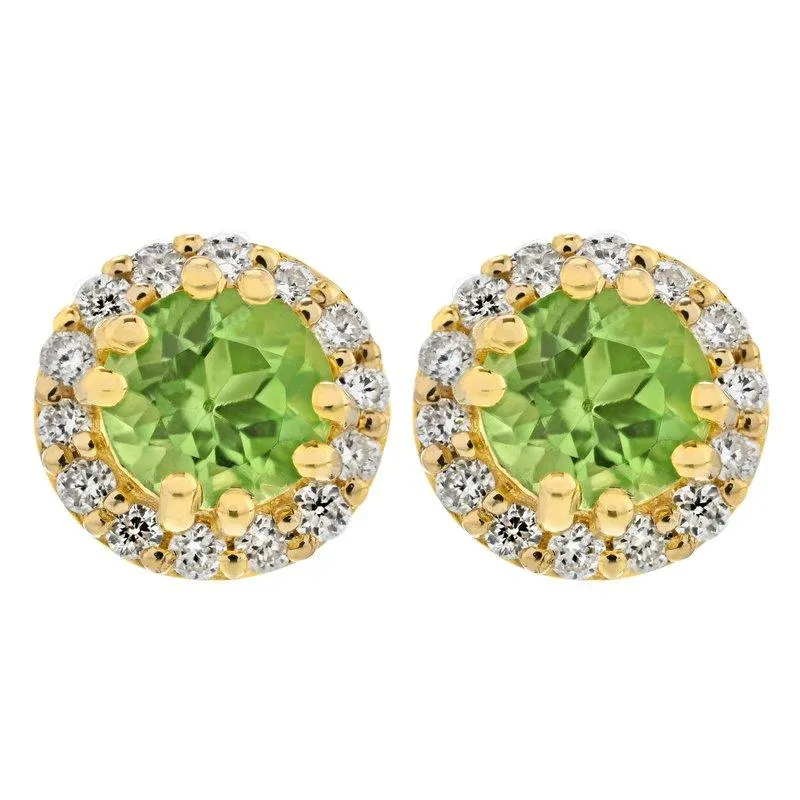 10K 2.0ct-Diamond Cluster Earrings
