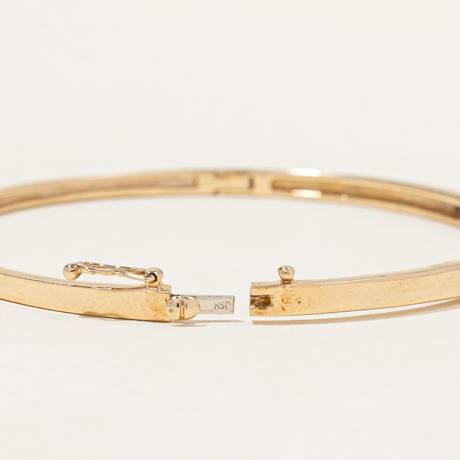 10k Yellow Gold Blue Sapphire & Diamond Bracelet | 0.41ctw, 0.24ctw | 5" |