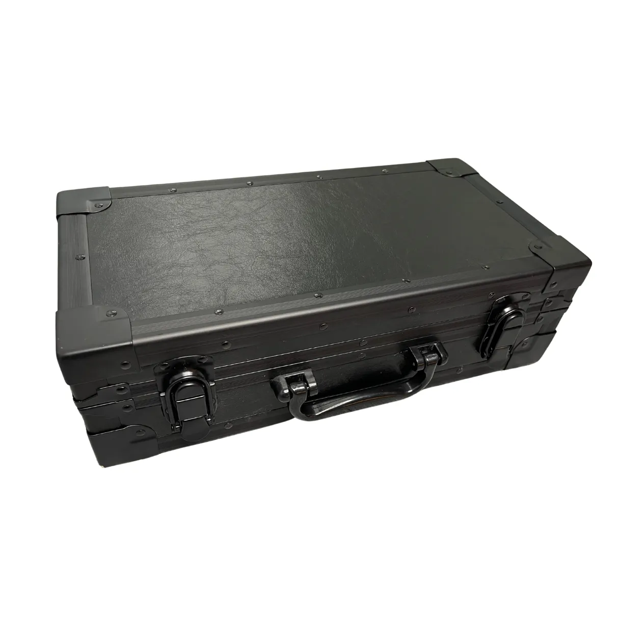12 Slots Premium Box Black Travelling Watch Case with Handle – Stylish & Secure Storage