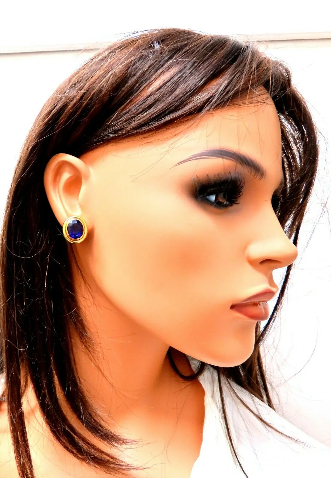 12.20 Natural Amethyst Clip Earrings 14Kt
