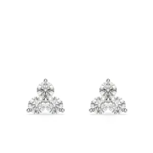 1.23CT DIAMOND CLUSTER STUDS
