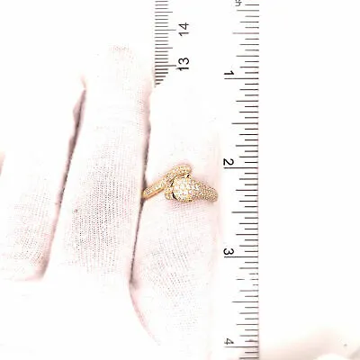 14K Diamond and Emerald Jaguar Ring Yellow Gold