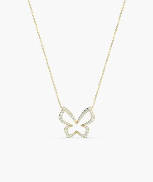14K Gold Butterfly Brilliance Necklace