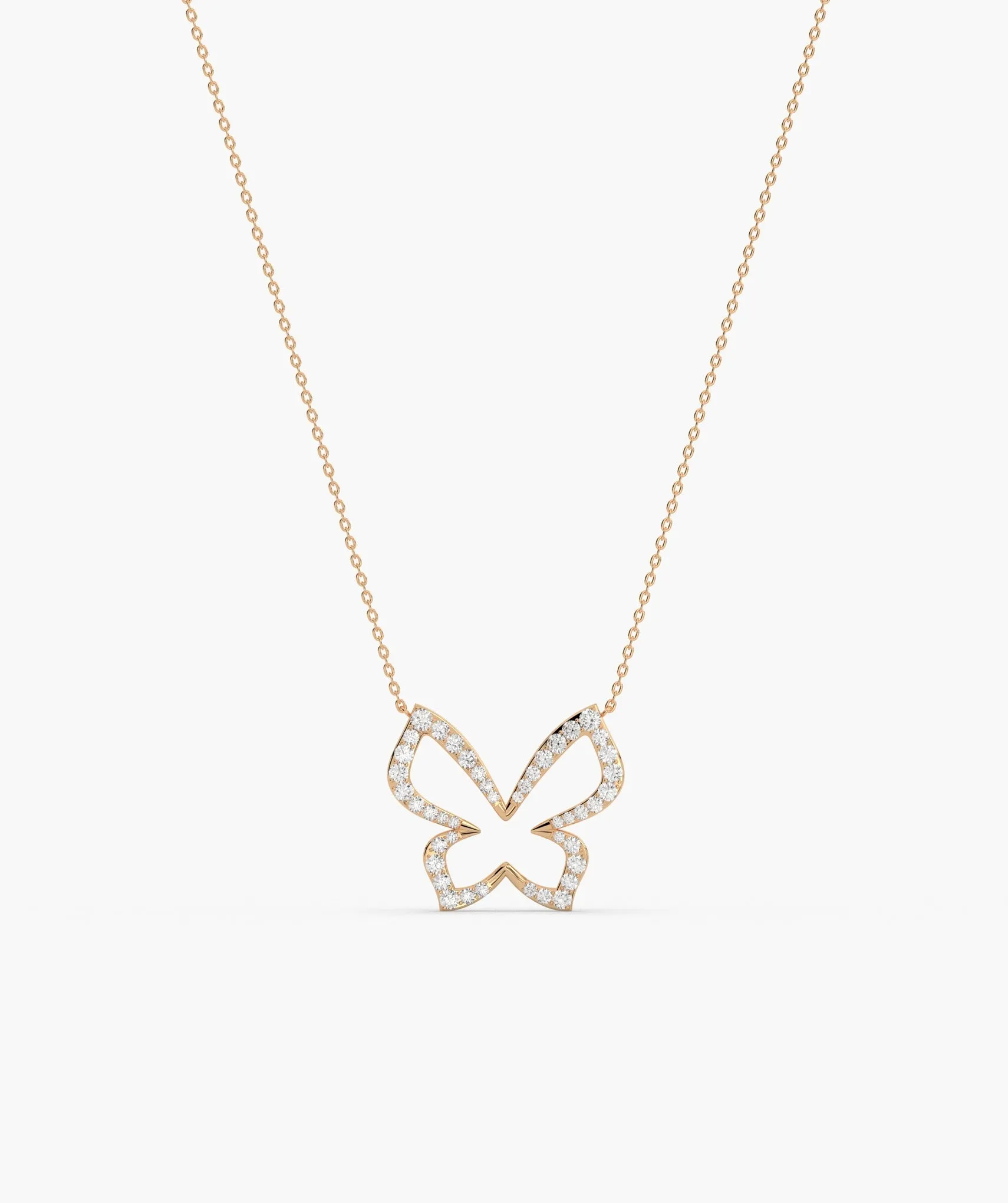 14K Gold Butterfly Brilliance Necklace