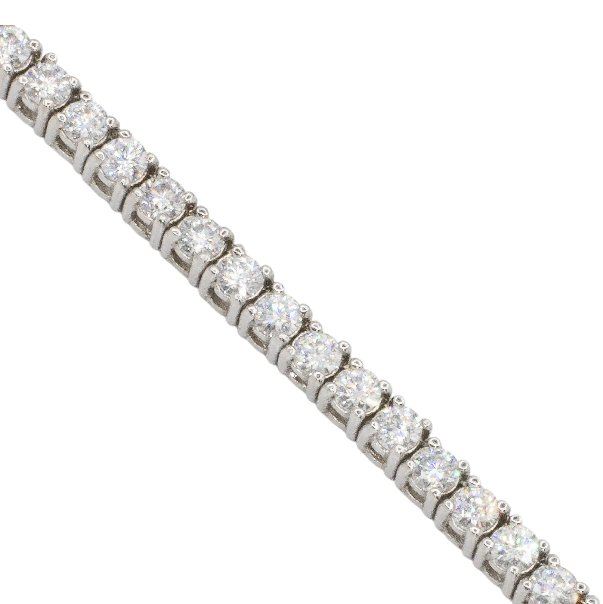 14k Gold Diamond Tennis Chain 3.2 MM 16.8 CTW
