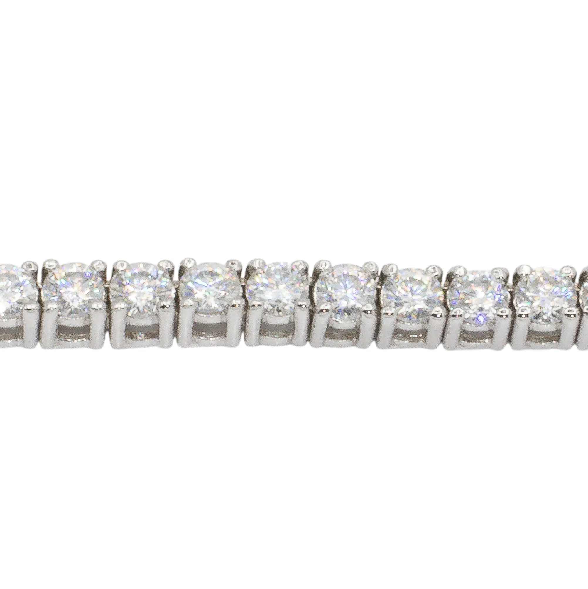 14k Gold Diamond Tennis Chain 3.2 MM 16.8 CTW