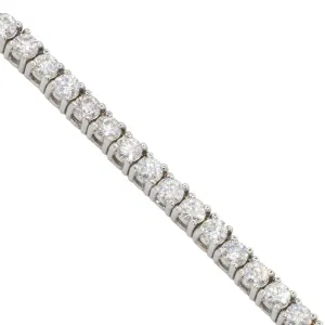 14k Gold Diamond Tennis Chain 3.2 MM 16.8 CTW