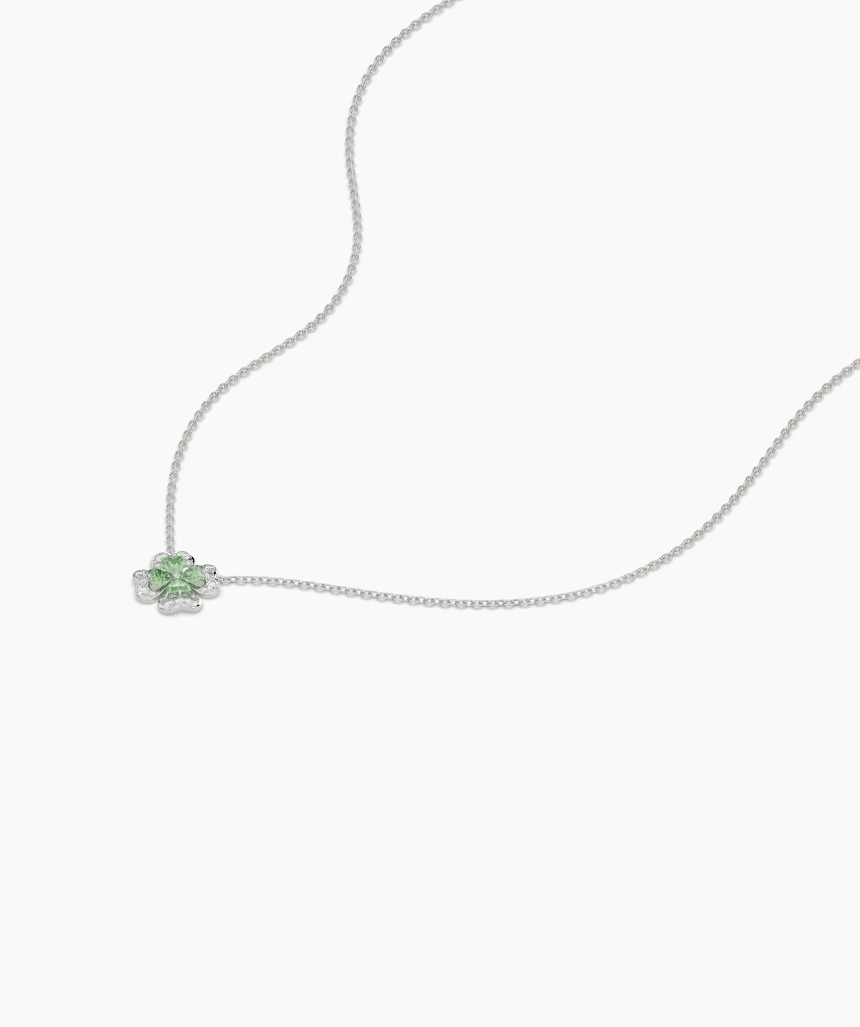 14K Gold Four-Leaf Pendant