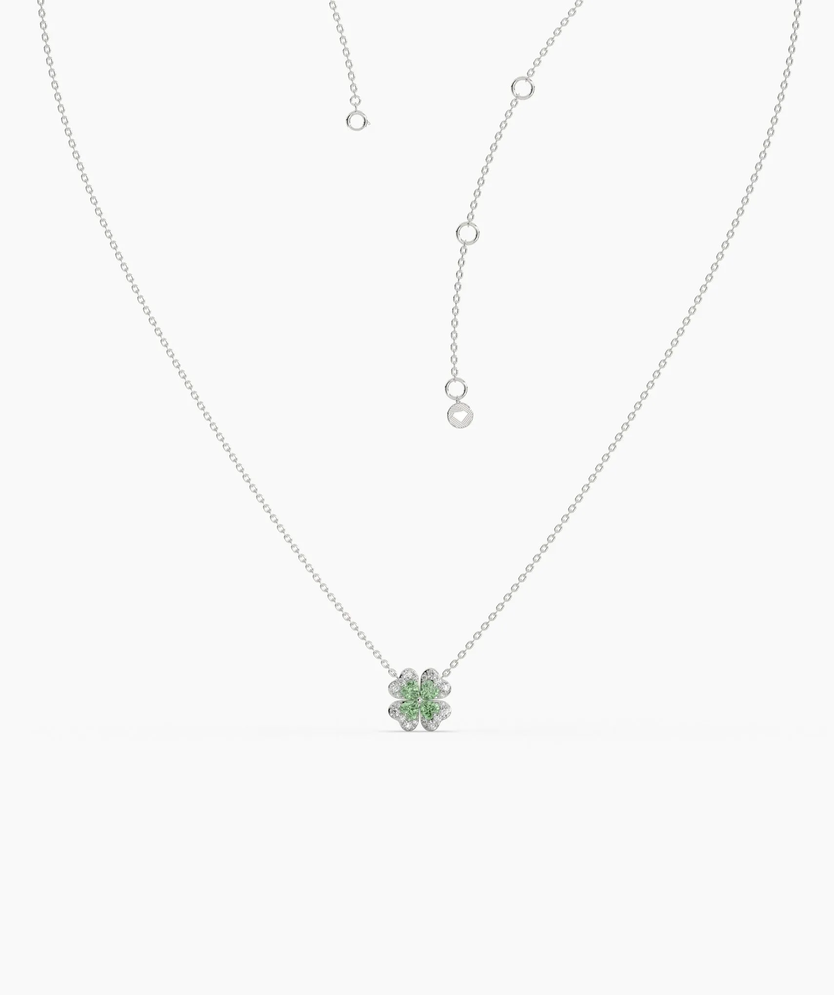 14K Gold Four-Leaf Pendant