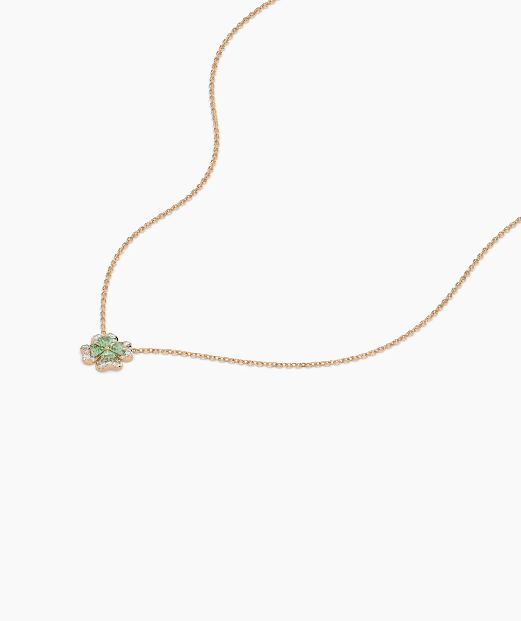 14K Gold Four-Leaf Pendant