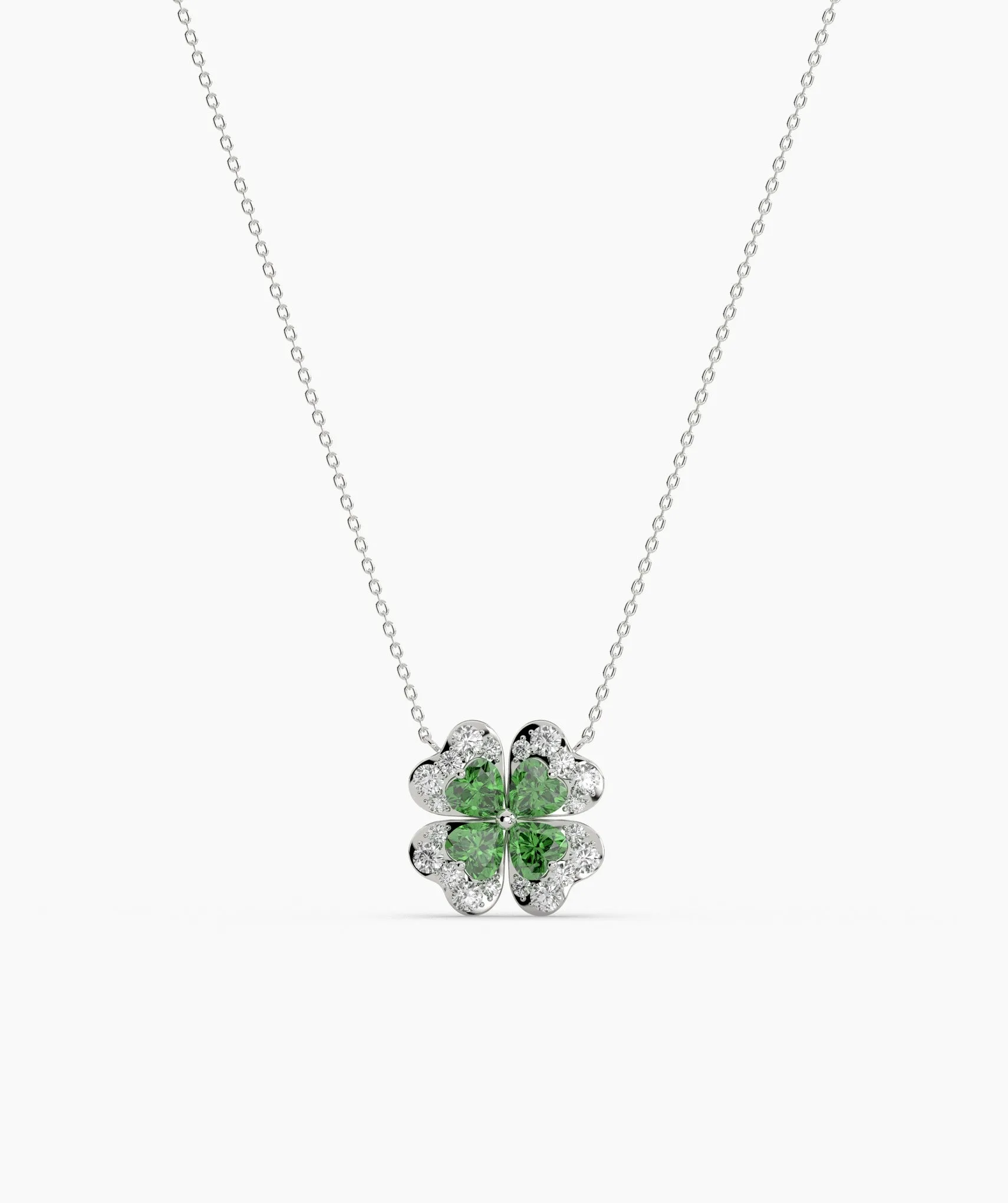 14K Gold Four-Leaf Pendant