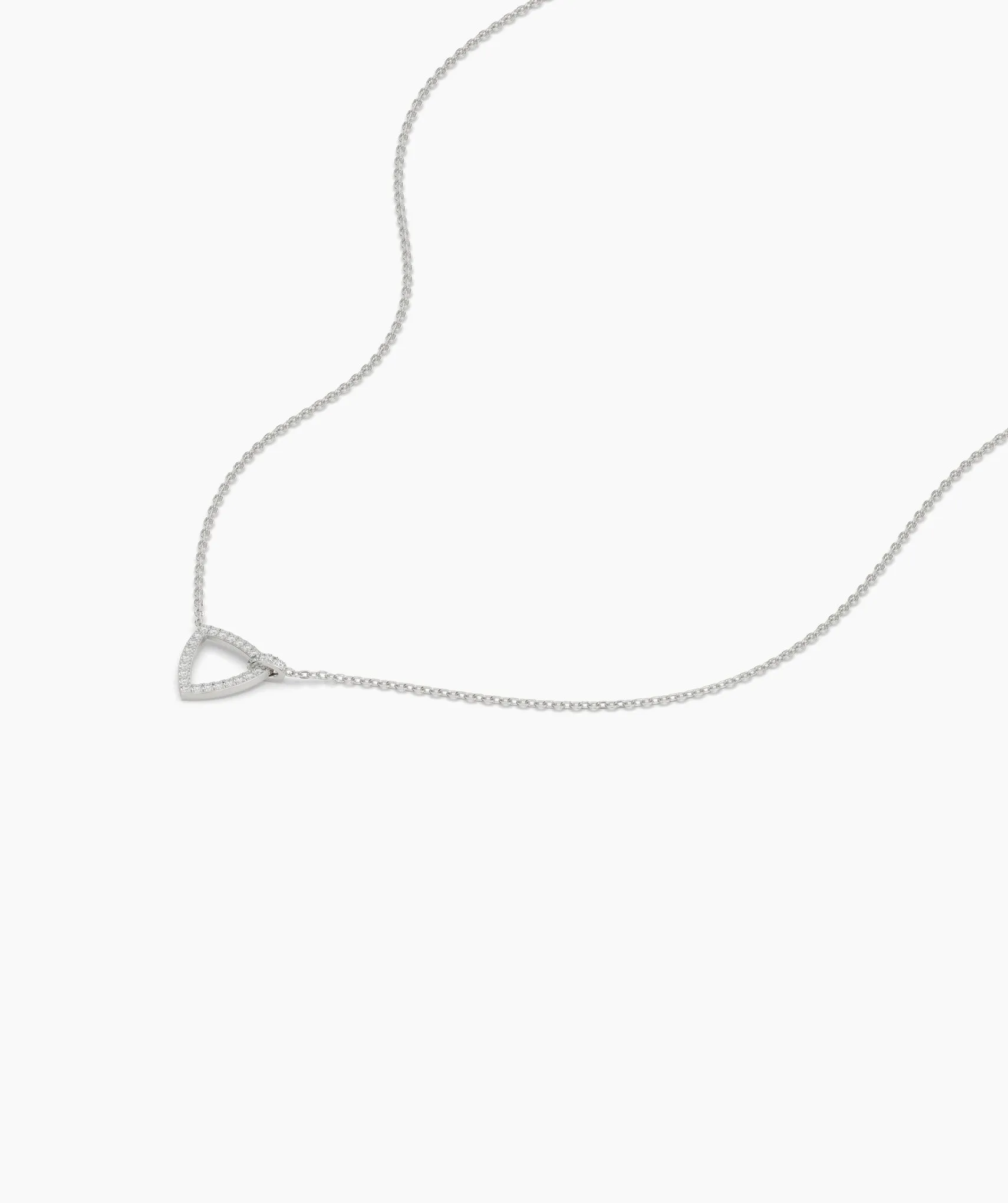 14K Gold Geometric Diamond Pendant