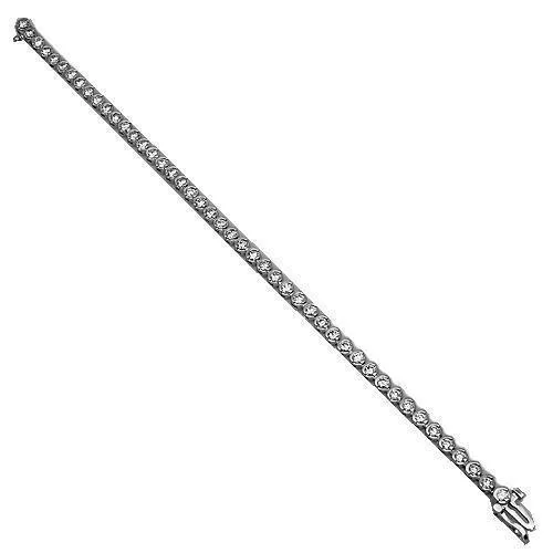 14K Gold Lab Diamond Tennis Bracelet 2.5 MM 3.6 CTW