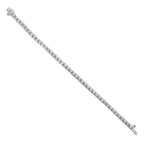 14K Gold Lab Diamond Tennis Bracelet 2.5 MM 3.6 CTW