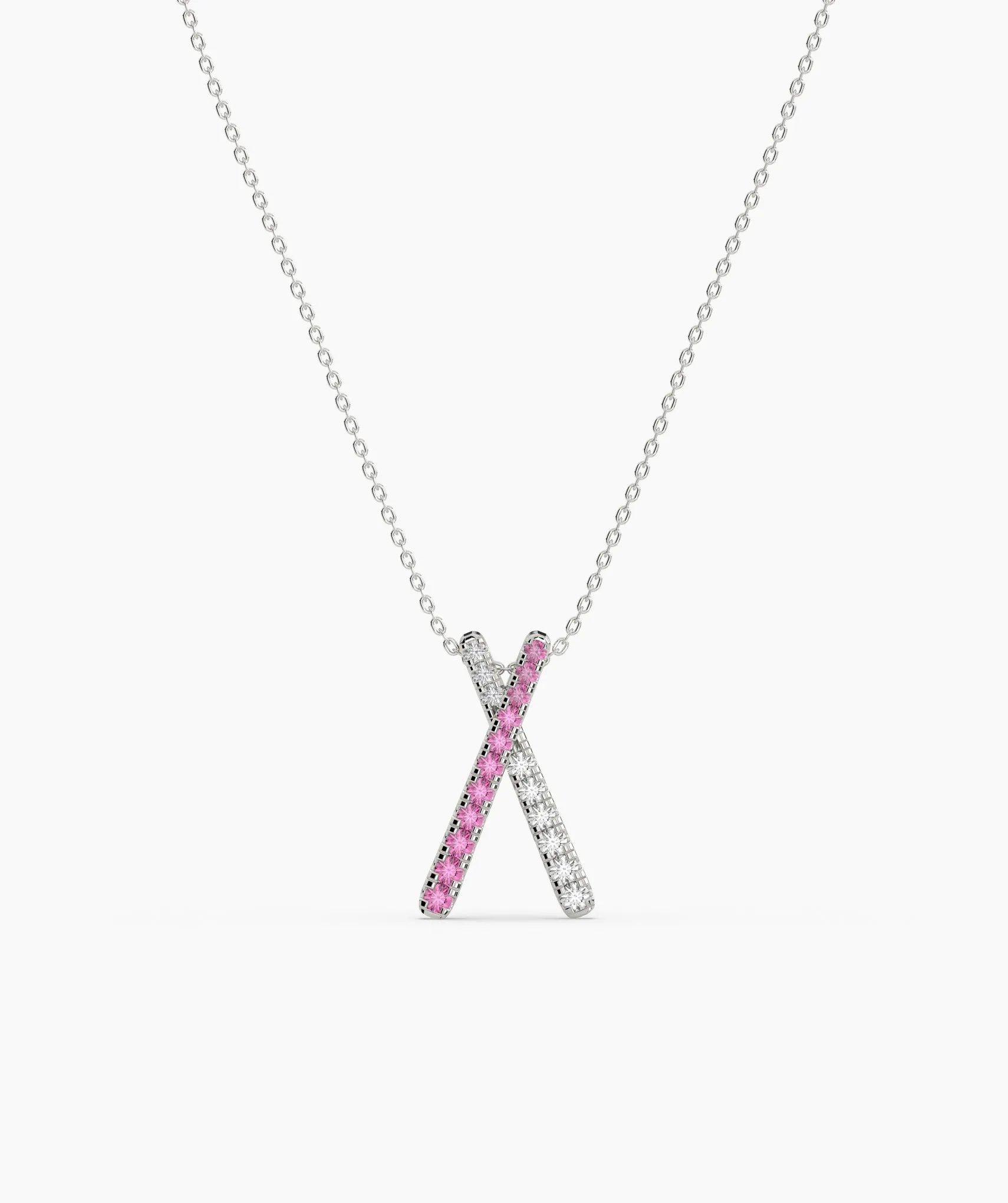 14K Gold "X" Necklace