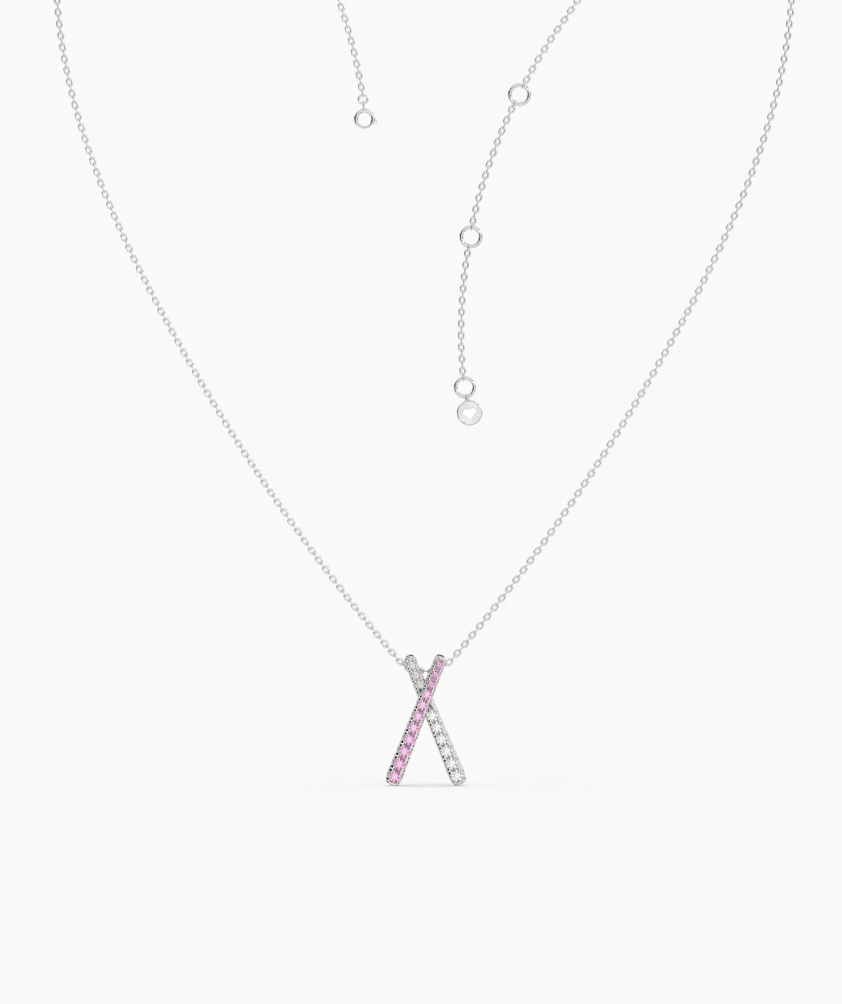14K Gold "X" Necklace