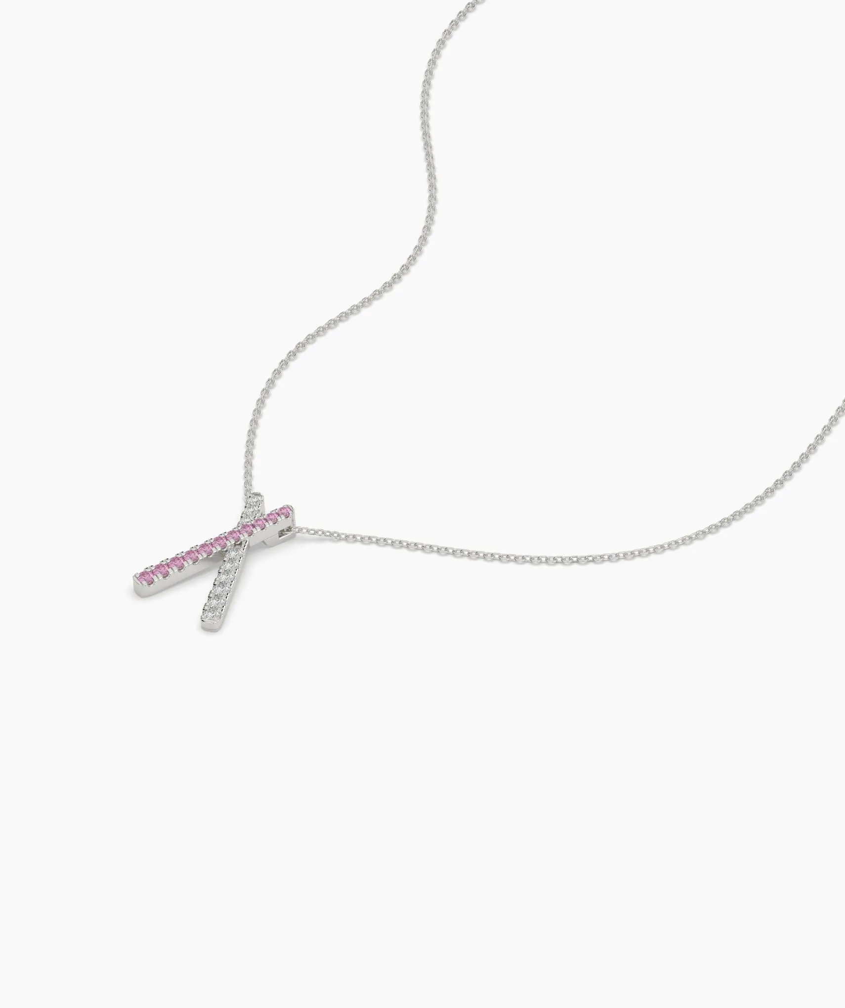 14K Gold "X" Necklace