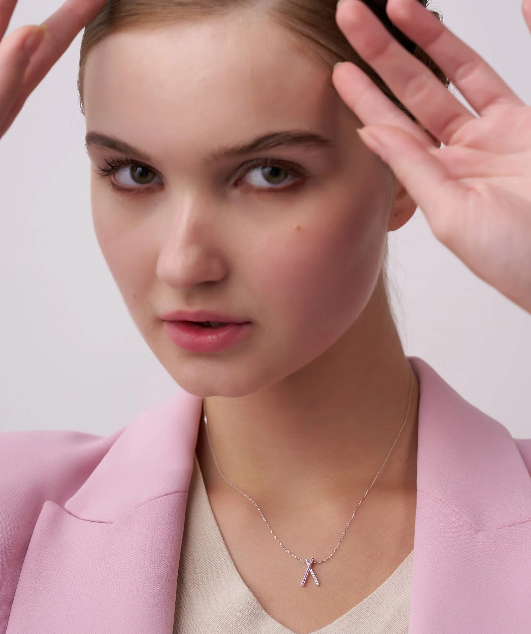 14K Gold "X" Necklace