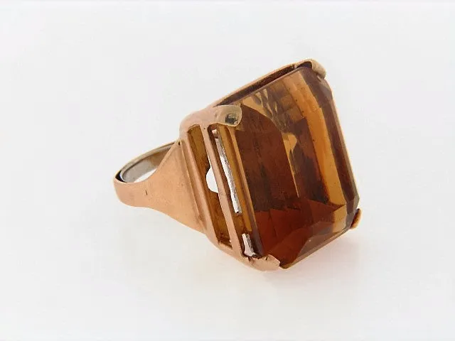 14K-RG CITRINE RING