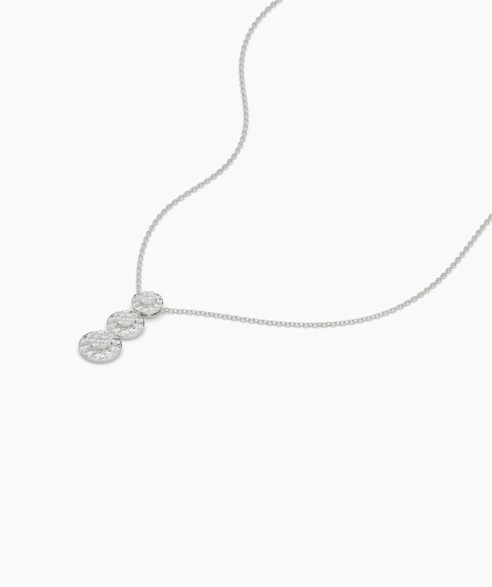 14K Triple Glamour Circle Necklace