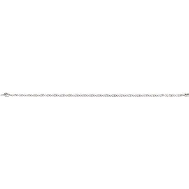 14K White Gold 1 CTW Natural Diamond Line 7 1/4" Bracelet