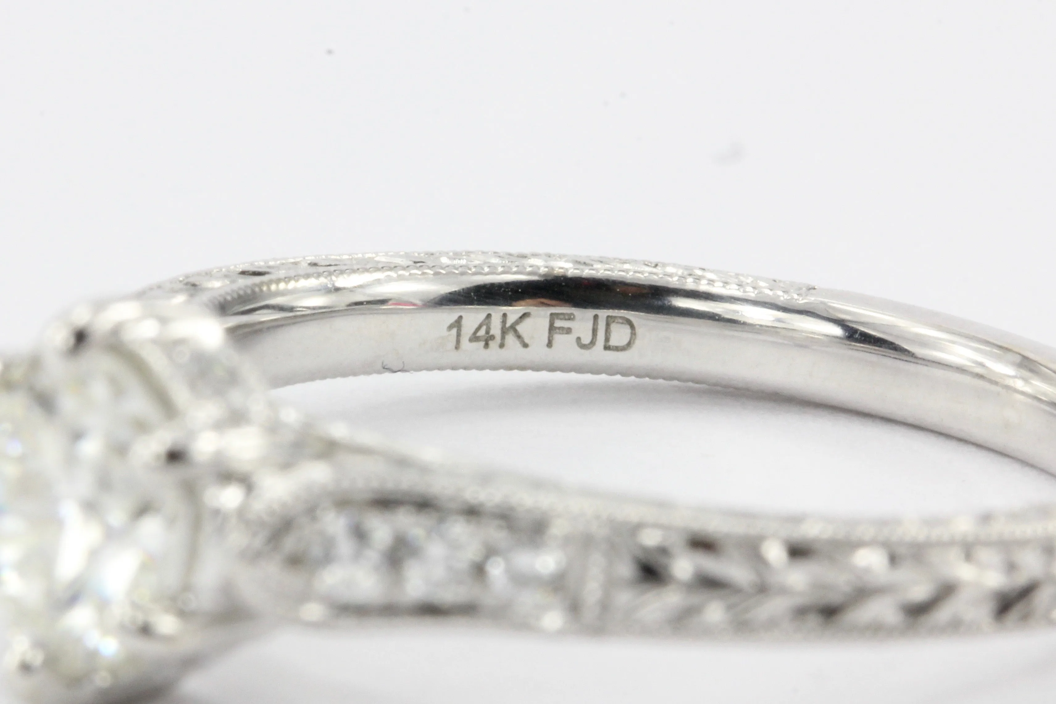 14K White Gold .72 CT Diamond Engagement Ring