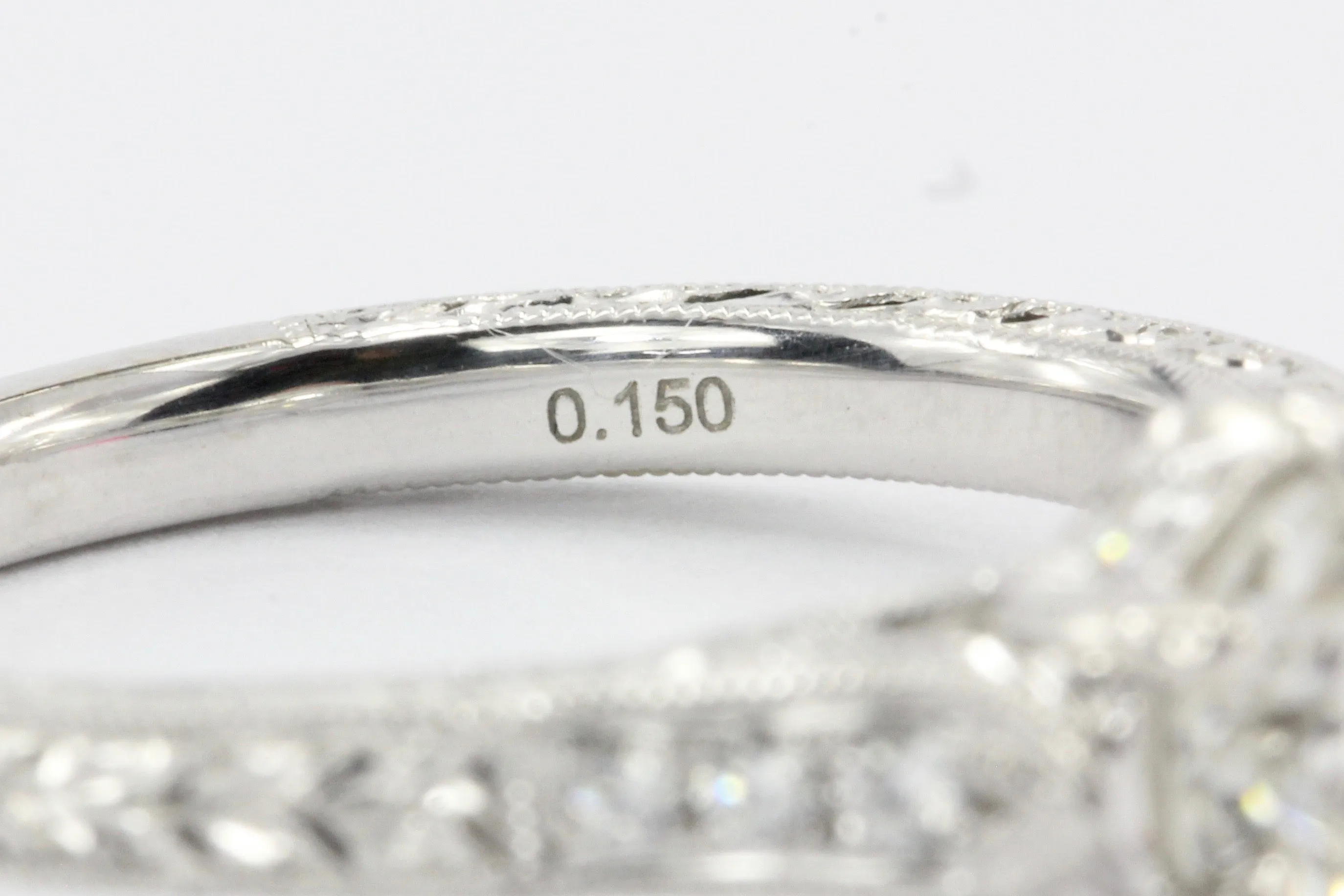 14K White Gold .72 CT Diamond Engagement Ring