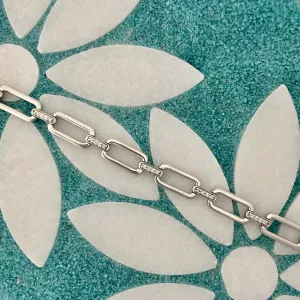 14k White Gold Diamond .25cttw Bracelet 7 1/4”
