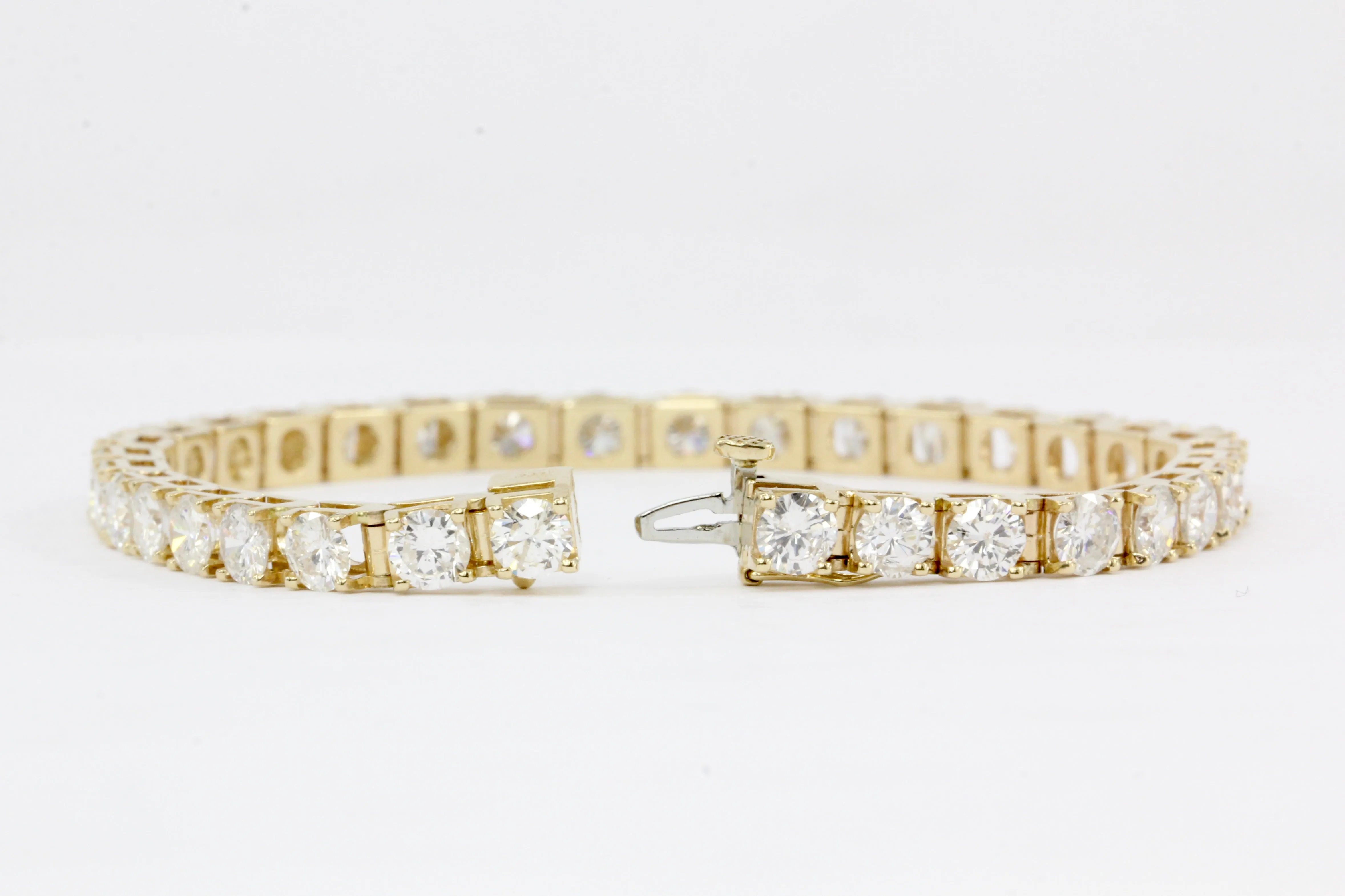 14K Yellow Gold 7 CTW Diamond Tennis Bracelet