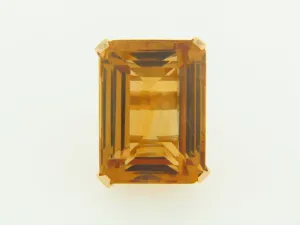 14K YELLOW GOLD CITRINE RING
