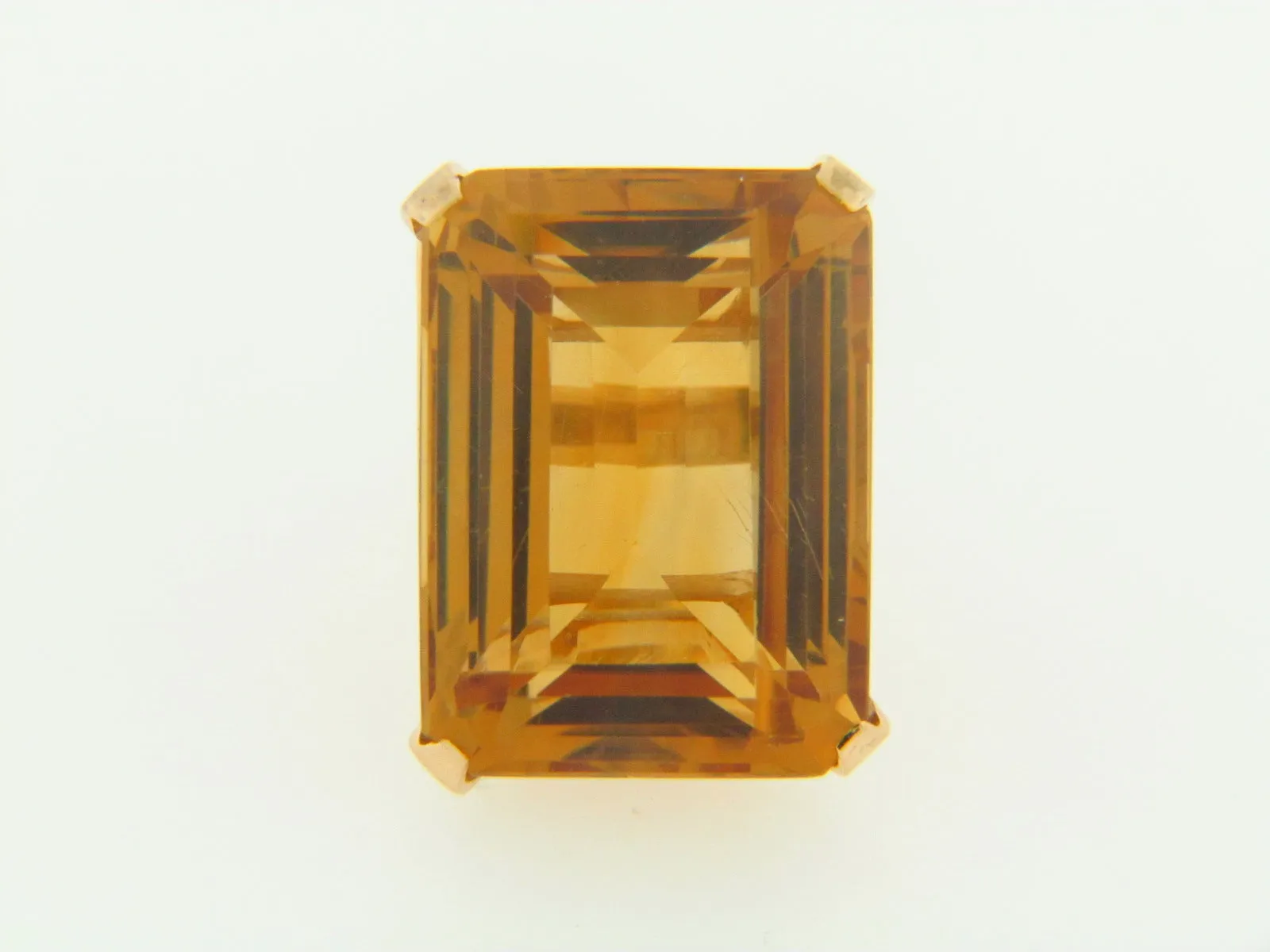 14K YELLOW GOLD CITRINE RING