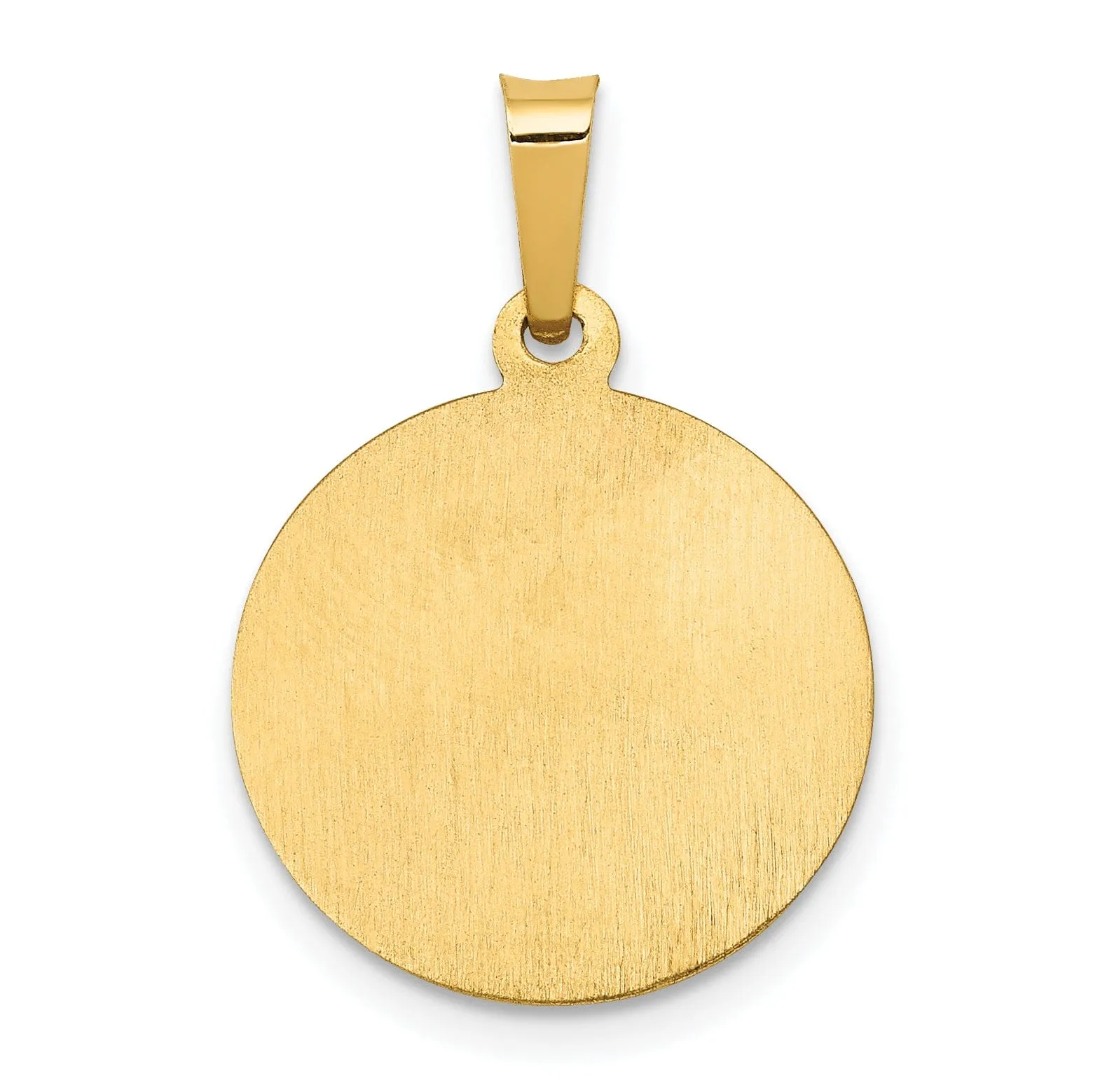 14k Yellow Gold Saint George Medal Pendant