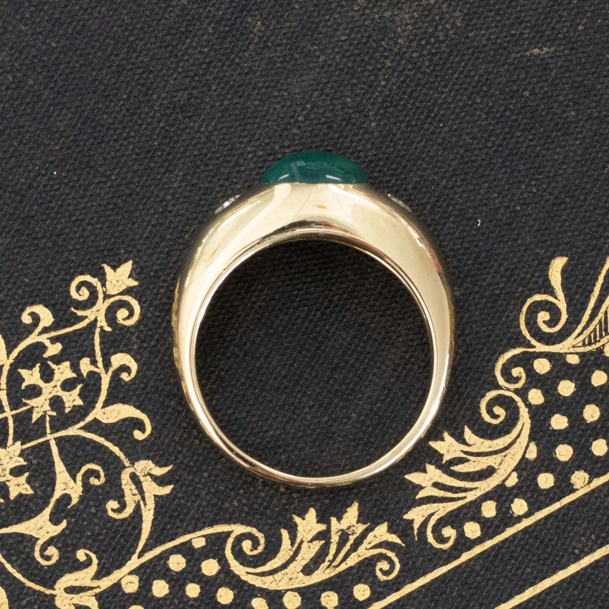 1.66ctw Diamond & Emerald 3-Stone Ring