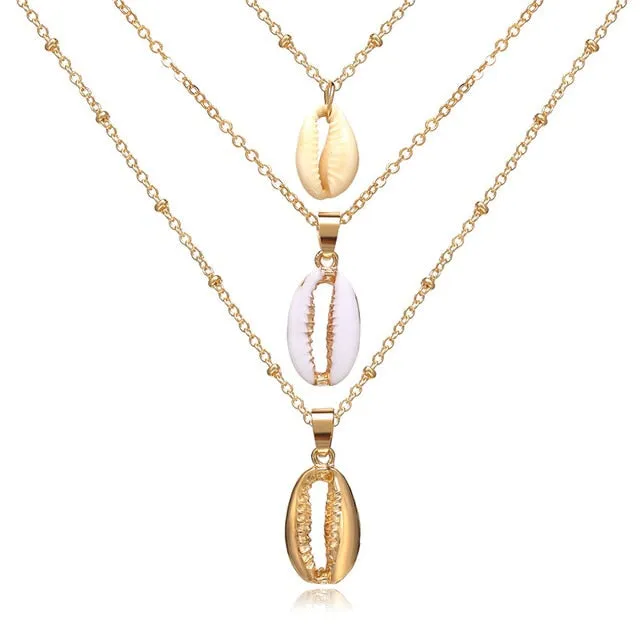 17KM Multilayer Crystal Moon Necklaces & Pendants For Women Vintage Charm Gold Choker Necklace 2020 Bohemian Jewelry Wholesale