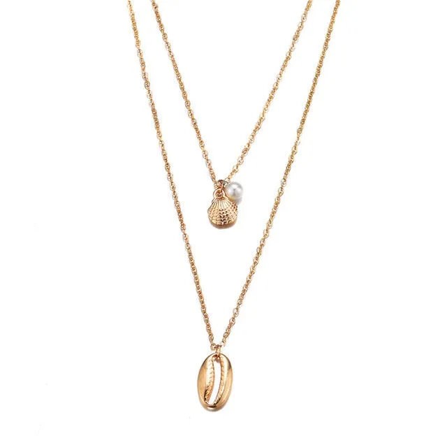 17KM Multilayer Crystal Moon Necklaces & Pendants For Women Vintage Charm Gold Choker Necklace 2020 Bohemian Jewelry Wholesale
