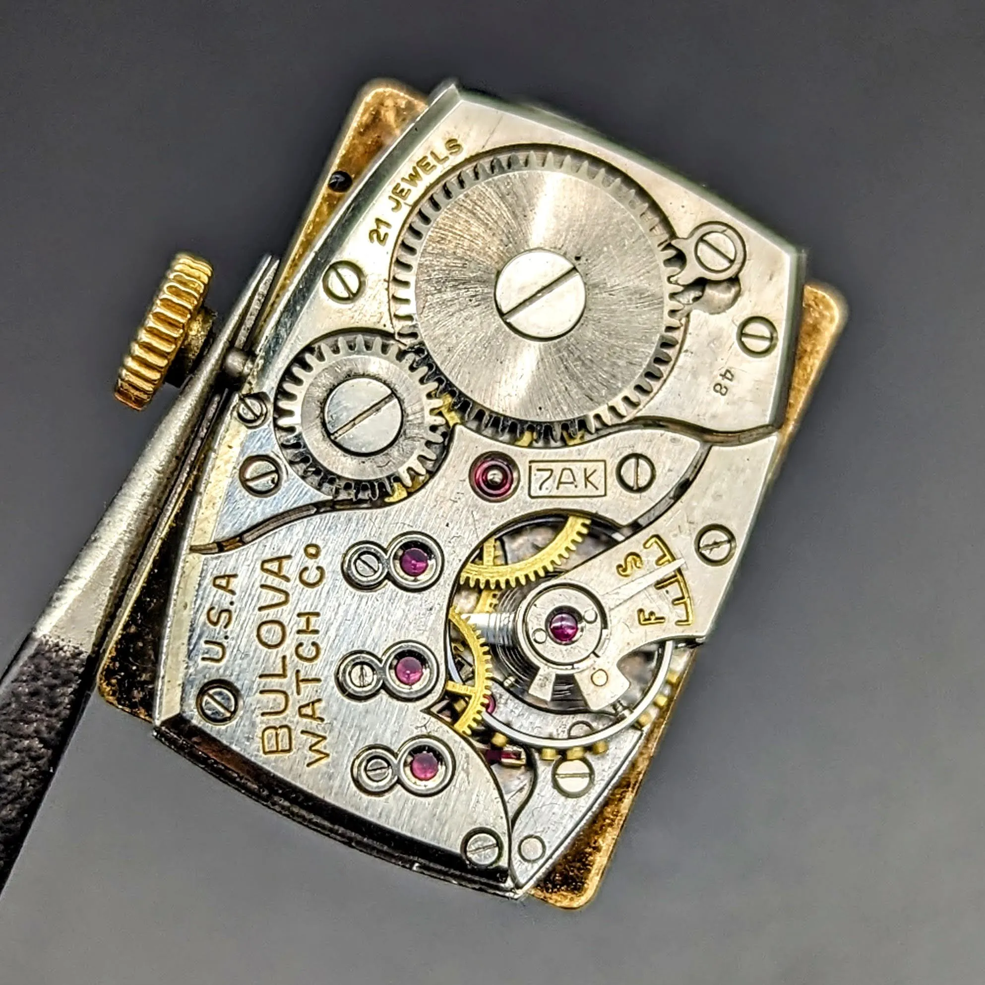 1948 BULOVA “His Excellency LL” Wristwatch 21 Jewels U.S.A. Made Watch