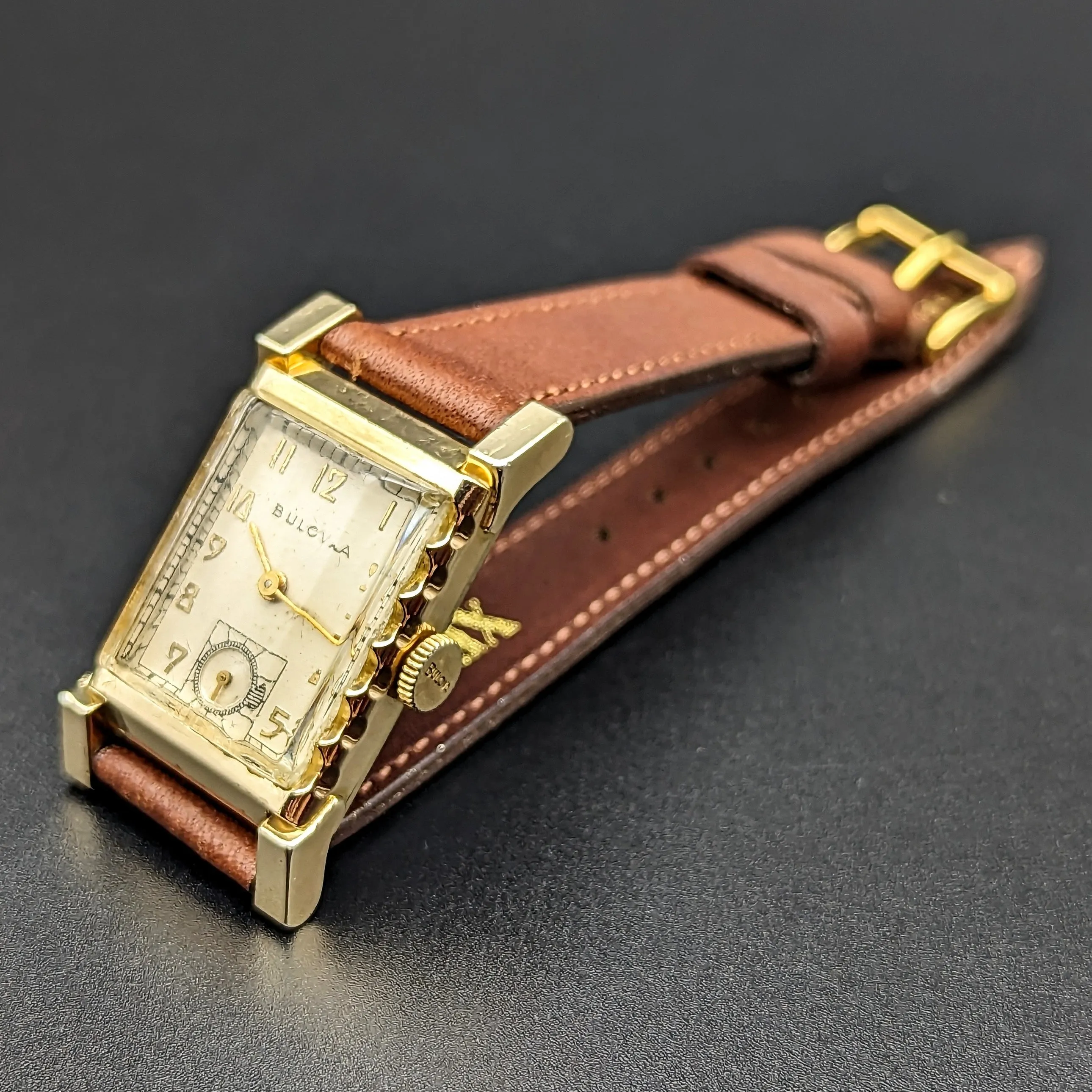 1948 BULOVA “His Excellency LL” Wristwatch 21 Jewels U.S.A. Made Watch