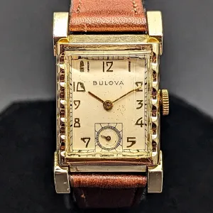 1948 BULOVA “His Excellency LL” Wristwatch 21 Jewels U.S.A. Made Watch