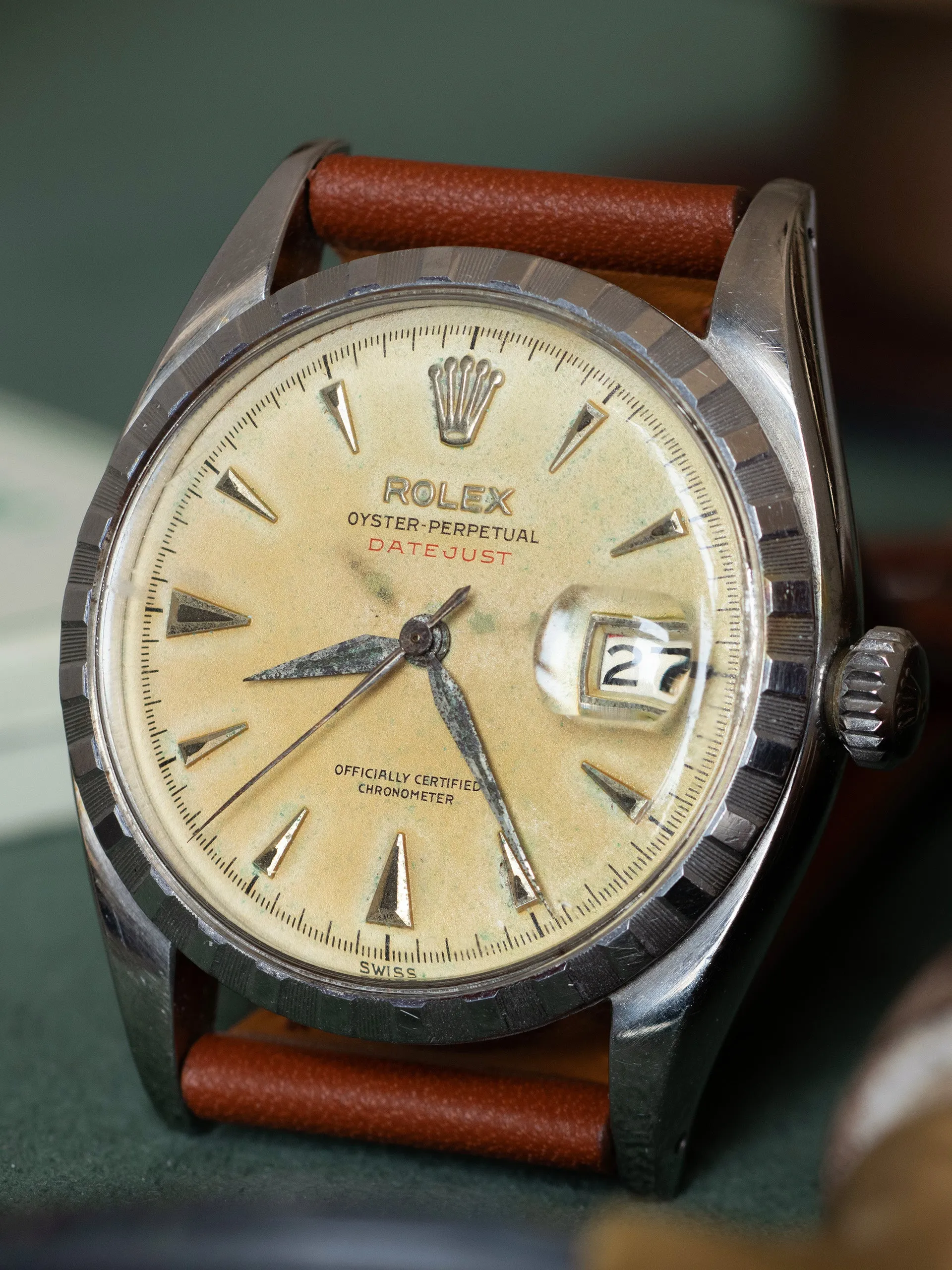 1953 Rolex Red Datejust (Ref. 6305 2) "Ovettone"