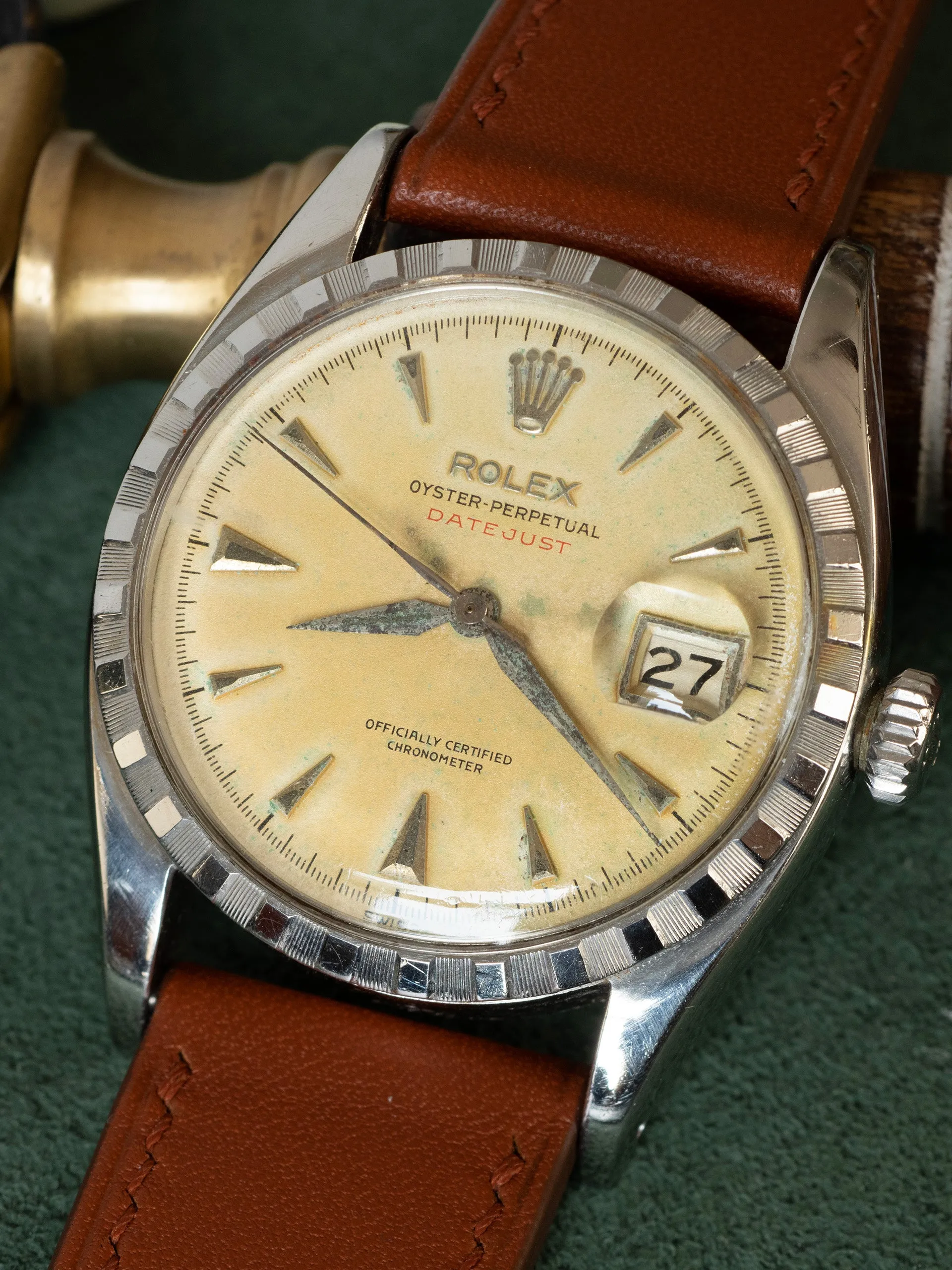 1953 Rolex Red Datejust (Ref. 6305 2) "Ovettone"